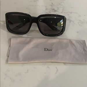 Dior black rhinestone sunglasses